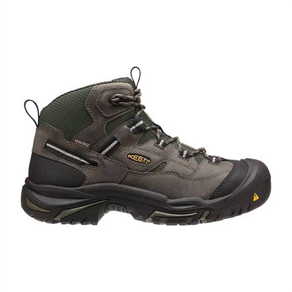 NEW KEEN men's utility safety toe work boots in grey